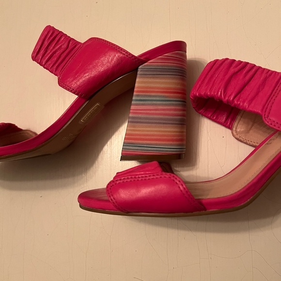 Anthropologie Capelli Rossi Striped Heels size 40 - Picture 4 of 12